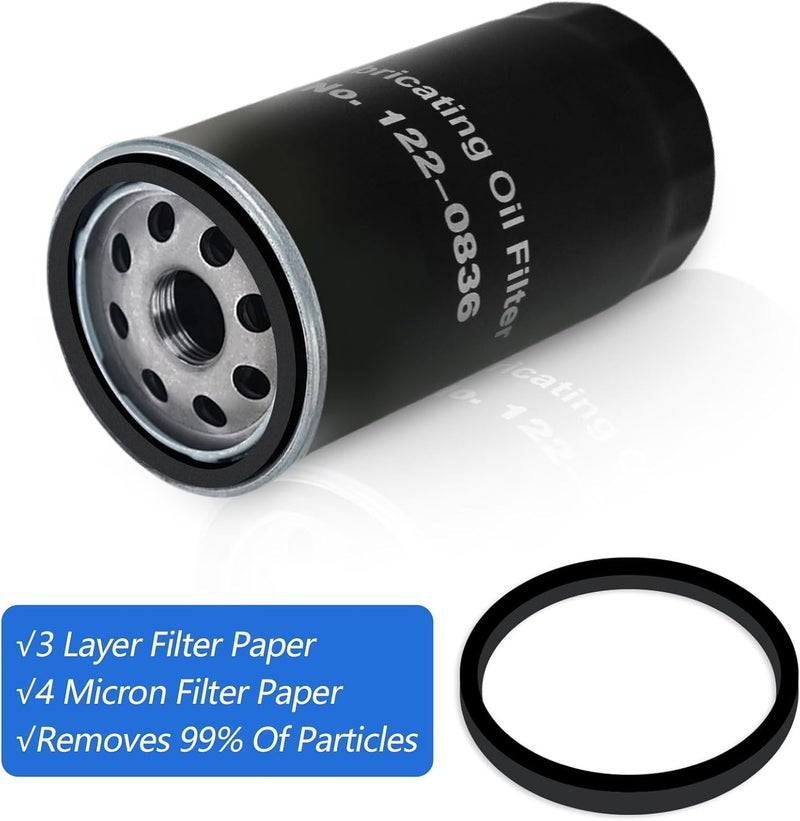 PACEWALKER Tune Up Kit 122-0836 Oil Filter 140-3116 Air Filter & Fuel Filter with Spark Plug Compatible With Onan RV QG Generators 5500 7000 RV Generators HGJAA HGJAB HGJAC-Oil Change Kit - Image 5